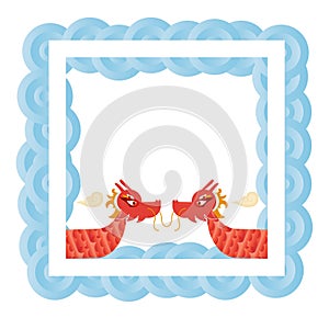 Chinese dragon boat festival, china clipart traditional frame border vector poster picture