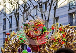 Chinese Dragon - Chinese New Year Parade, Paris 2018