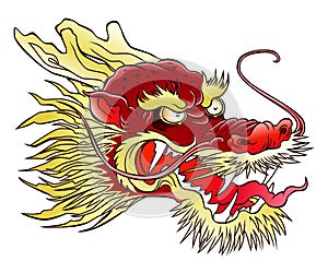 Chinese dragon head