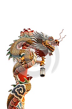 Chinese dragon on isolate background