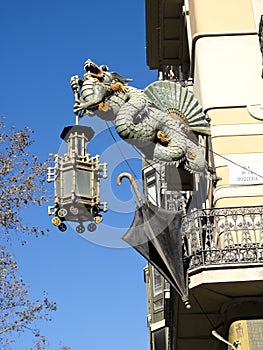 Chinese Dragon in the Ramblas, Barcelona photo