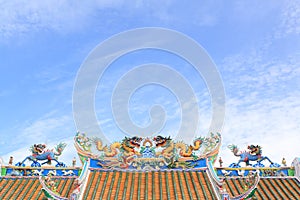 Chinese dragon statue