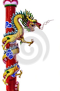 Chinese dragon statue