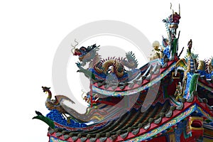 Chinese dragon and swan roof Chinese style