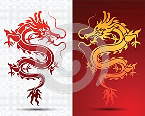 Chinese Dragon vector photo