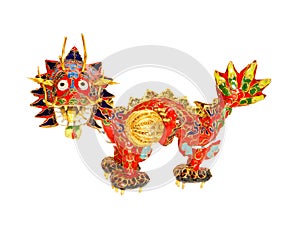 Chinese dragon on white. Symbol of 2012.