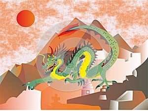 Chinese dragons are treasure keeper