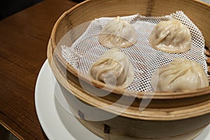 Chinese dumpling `xiao long bao`