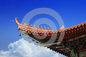 Chinese eaves photo