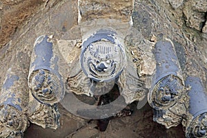 Chinese eaves tile pattern