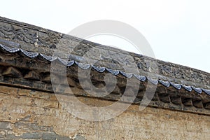 Chinese eaves tile pattern