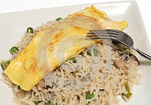 Chinese Egg fried rice meal