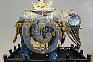 Chinese enamel handycraft of elephant