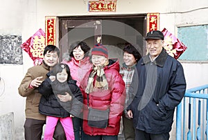 Čínština rodina portrét 