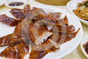 Chinese famous dish peking duck