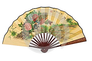 Chinese Fan isolated