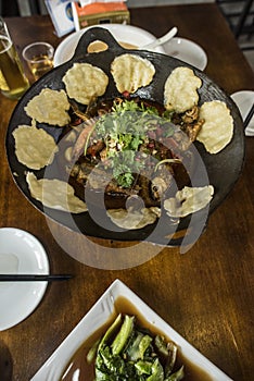 Chinese farmer specialties, small fish pot stickers