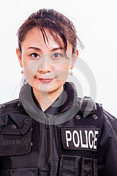 Chinese female police officer