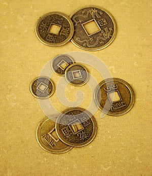 Chinese feng shui coins