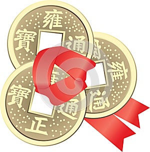 Chinese Feng Shui Coins for Wealth and Success