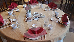 Chinese fine dinning set up