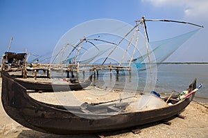 Chinese fishing net of cochin