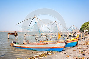 Chinese fishing net of Cochin