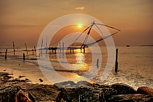 Chinese Fishing Nets, Cochin Fort, Kerala, India