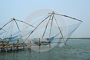 Chinese fishing nets, Cochin, South India