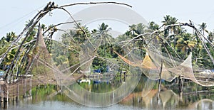 Chinese fishing nets in Kerala