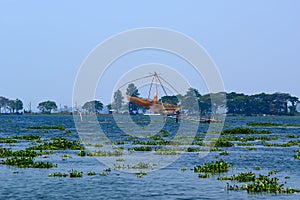 Chinese fishing nets. Vembanad Lake