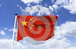 Chinese flag, the largest symbolizes the PCC