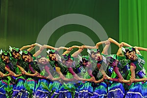 Chinese folk dancers