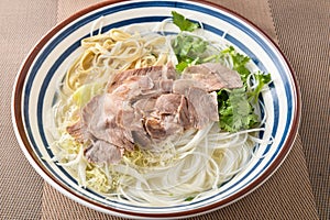 Chinese food beef soup noodles snack