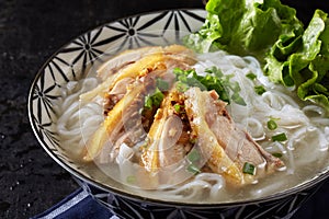 Chinese food, chicken rice noodle