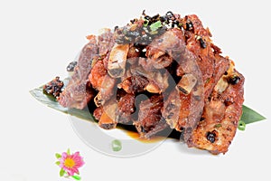 Chinese Food: Fried pork steak