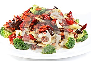 Chinese Food: Fried vegetables