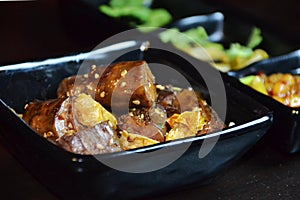 Chinese food-roast duck necks