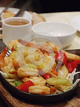 Chinese food shrimp dish