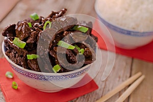 Chinese food Soy sauce cooked beef with star anise