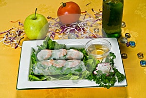 Chinese Food Spring Rolls