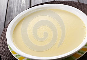 Chinese food, Steamed egg on table