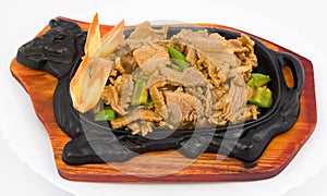 Chinese food. Stewed pork. photo