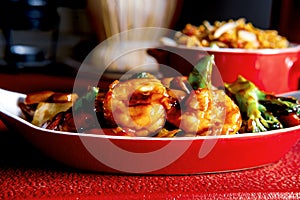 Chinese Food Szechuan Shrimp