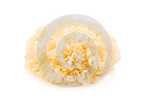 Chinese food tremella fuciformis white fungus isolated