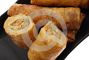 Chinese food. Vegetable spring rolls