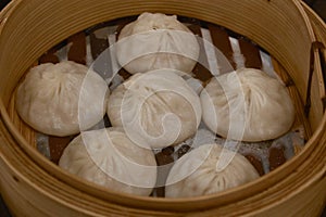 Chinese food Xiao Long Bao, small Chinese steamed