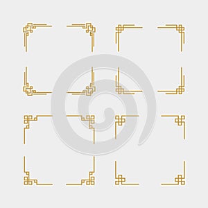 Chinese frame corner set