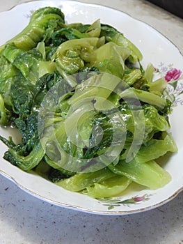 Chinese fried lettuce dish