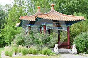 Chinese Friendship Pavilion and Culture Garden at Lasdon Park and Arboretum in Katonah, New York